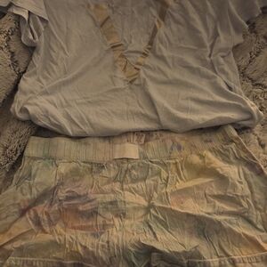 Victoria's Secret Pastel Tie-Dye Pajama Set